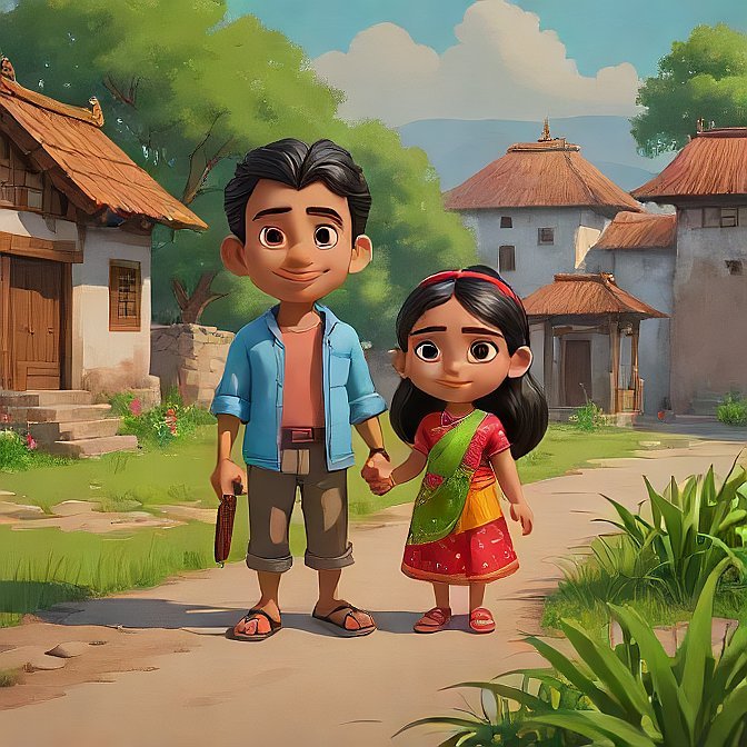 3D cartoon character art